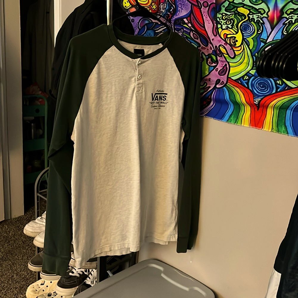 Vans Authentic “Off the wall” custom classic since 1966 long sleeve tee
